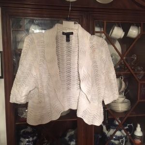 Crocheted Cardigan by INC